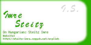 imre steitz business card